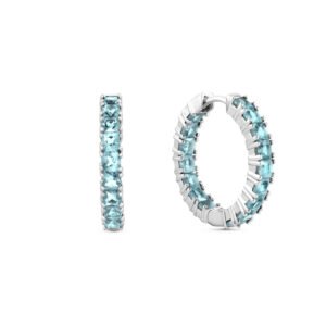 Brinco Life Riviera II em Prata 925 com Pedras Verdes