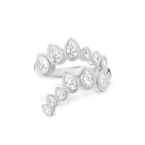 Anel Life Skyline II em Prata 925 com Pedras Incolores