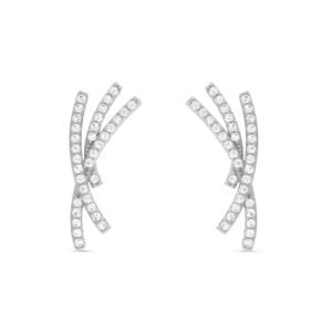 Brinco Life Maxi VI em Prata 925 com Pedras Incolores