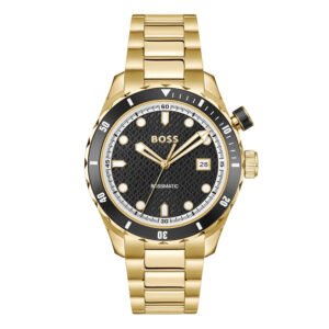 Relógio Boss Bossmatic Automático Masculino Dourado e Preto - 1514180