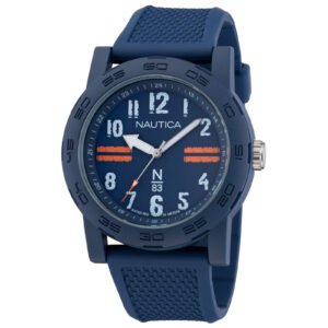 Relógio Nautica Masculino Borracha Azul