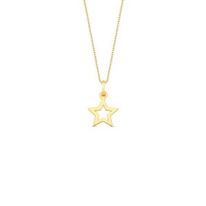 Pingente Icones Estrela em Ouro Amarelo 18k