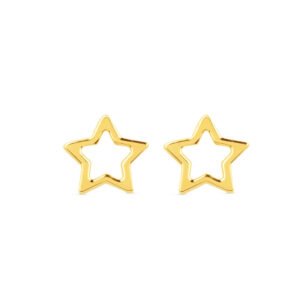Brinco Teen Estrela em Ouro Amarelo 18k