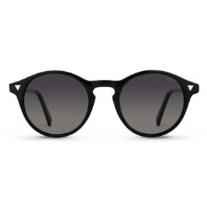 Óculos de Sol Redondo Acetato Preto