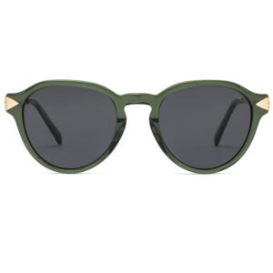 Oculos Vivara Em Acetato Na Cor Verde Oliva Translucido