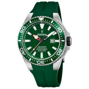 Relógio Festina The Originals Masculino Borracha Verde