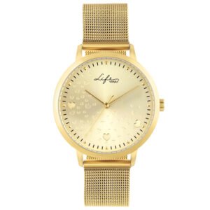 Relógio Life Amor Feminino Aço Dourado
