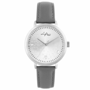 Relógio Life Amor Feminino Couro Cinza