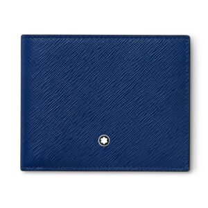 Carteira Montblanc Masculina Sartorial Couro Azul - 130812
