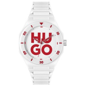 Relógio Hugo Masculino Couro Branco 1530329