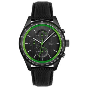 Relógio Lacoste Masculino Couro Preto 2011296