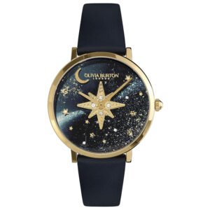 Relógio Olivia Burton Feminino Couro Azul 24000081