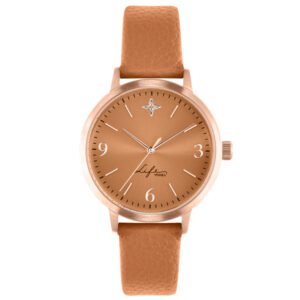 Relógio Life Realizações Feminino Couro Bege
