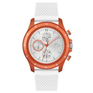 Relógio Lacoste Masculino Borracha Branco 2011329