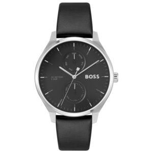 Relógio Boss Masculino Couro Preto 1514102
