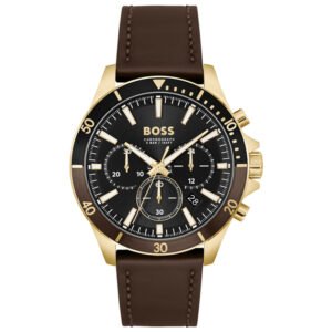 Relógio Boss Masculino Couro Marrom 1514100