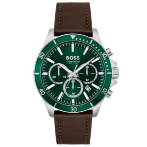 Relógio Boss Masculino Couro Marrom 1514098