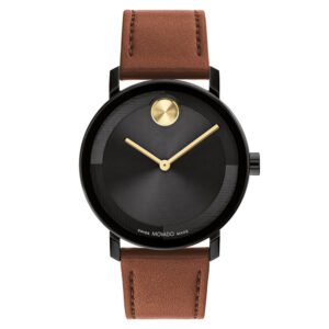 Relógio Movado Masculino Couro Marrom 3601083
