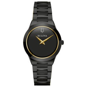 Relógio Bulova Futuro Feminino Aço Preto 98l314n