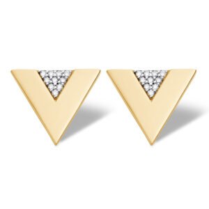 Brinco Vivara em Ouro Amarelo 18k com Diamantes