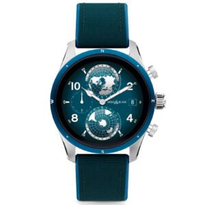 Relógio MontBlanc Smartwatch Masculino Borracha Azul MB131800