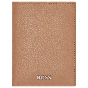 Porta Cartão Hugo Boss Couro Caramelo Hlf416x