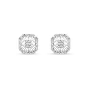 Brinco Lumina II Carrê em Ouro Branco 18k com Diamantes 0,32 ct