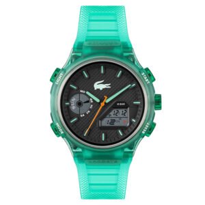 Relógio Lacoste Masculino Borracha Verde Semitransparente 2011392