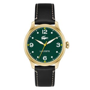 Relógio Lacoste Masculino Couro Preto 2011399