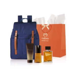 Presente Natura Essencial Masculino Completo com Mochila (4 produtos)
