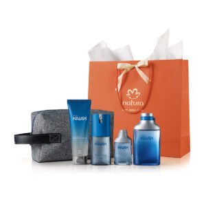 Presente Natura Kaiak Masculino Completo com Nécessaire (5 produtos)