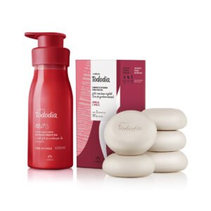 Kit Sabonetes e Creme Nutritivo Tododia Cereja e Avelã (2 produtos)