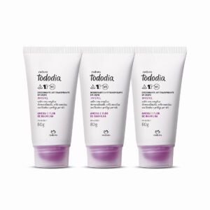 Kit Desodorante Antitranspirante em Creme Ameixa e Flor de Baunilha (3 unidades)