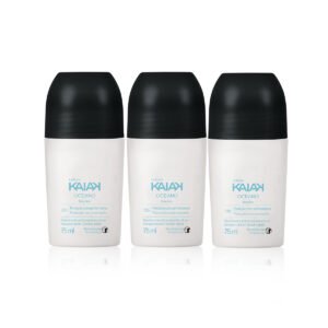 Kit Desodorante Antitranspirante Roll-on Kaiak Oceano Masculino 3 un de 75 ml