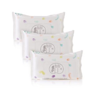 Kit Lenços Umedecidos Sem Fragrância Mamãe e Bebê 3 un de 50 folhas