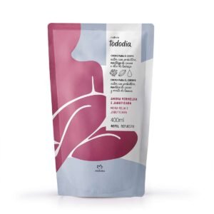 Refil Creme Desodorante Nutritivo para o Corpo Tododia Amora Vermelha e Jabuticaba 400 ml