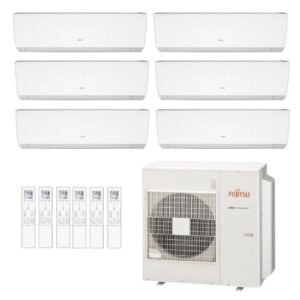 Ar-Condicionado Multi Split Inverter Fujitsu 45.000 (1x Evap HW 7.000 + 2x Evap HW 9.000 + 3x Evap HW 12.000) Quente/Frio 220V