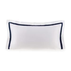 Super Fronha avulsa 300 Fios Vercelli Branco/Azul Siciliano