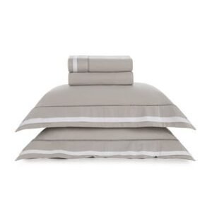 Jogo de Cama Queen 300 Fios Valverde Branco/Marmo