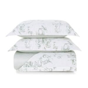 Jogo de Colcha Casal 200 Fios 100% Algodão Ortigia