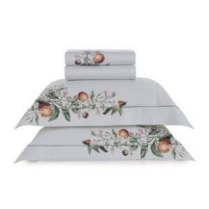 Jogo de Cama Queen 100% Algodão Egípcio Arancia