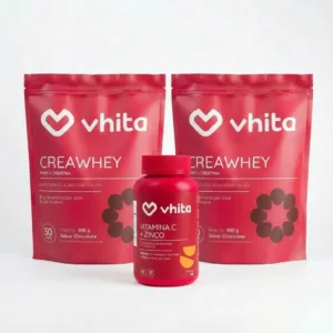 CreaWhey | 19g de proteína e 3g de creatina por dose (chocolate ou baunilha), 900g - Chocolate / 2 unidades