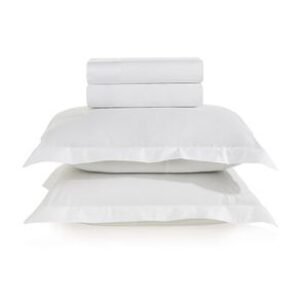 Jogo de cama Queen 300 fios Cetim Bianco Branco