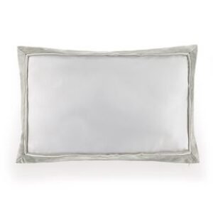 Almofada 300 fios Cetim Valestro Branco/Platino