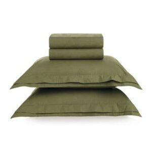 Jogo de cama Queen 200 fios Percal Novoli Oliva