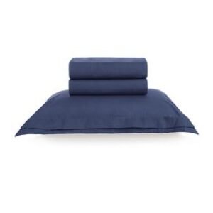 Jogo de cama Solteiro 200 fios Percal Novoli Marino