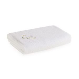 Toalha de Banho 100% Algodão Margarida Branco