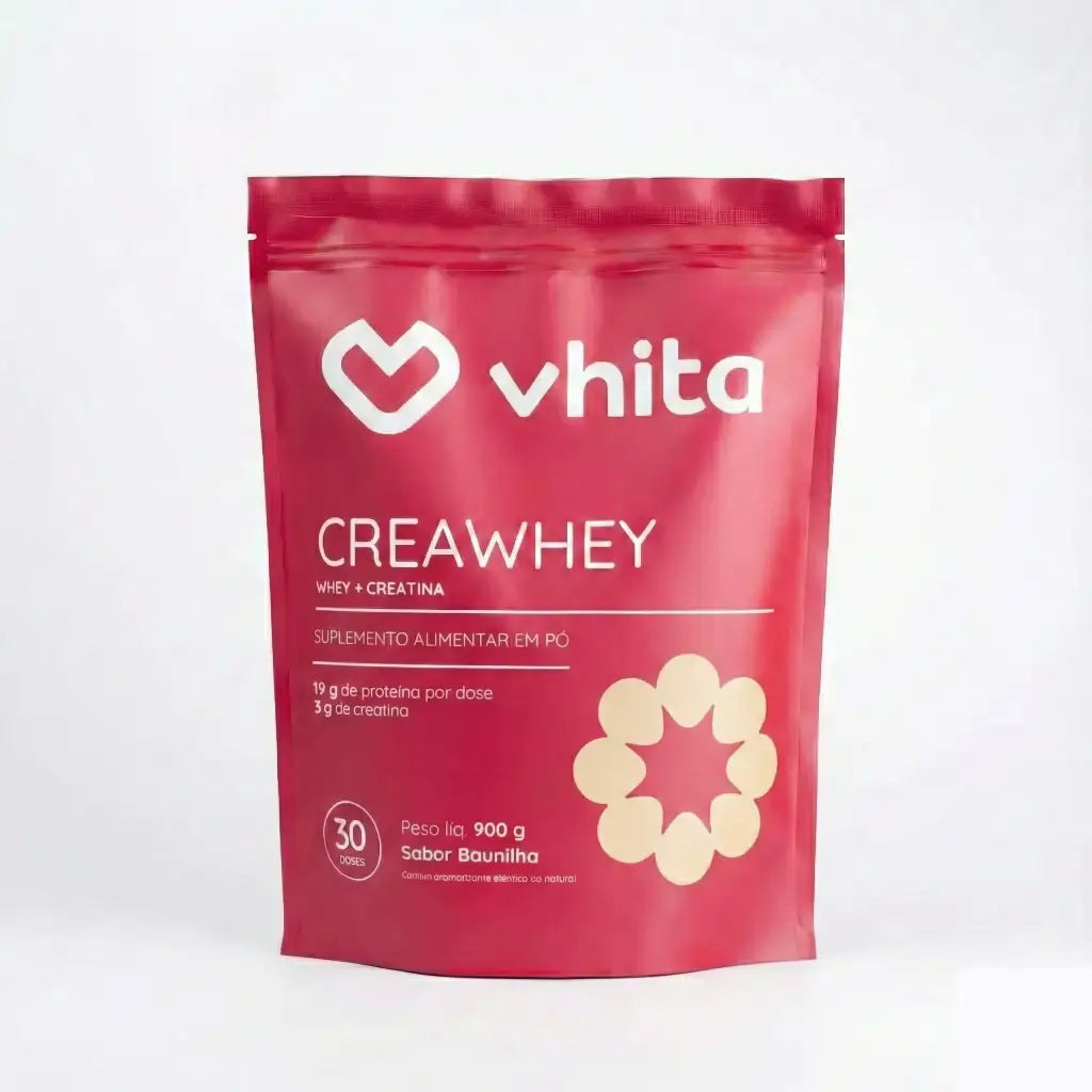 CreaWhey | 19g de proteína e 3g de creatina por dose (chocolate ou baunilha), 900g – Baunilha / 1 unidade