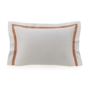 Fronha Padrão 100% Algodão Egípcio Vercelli Branco/Solare