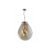 Pendente Metal Vidro Conhaque
